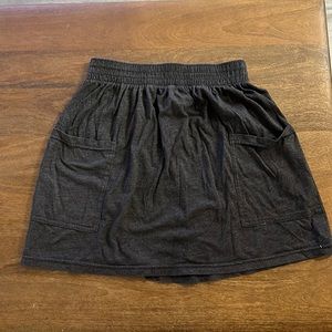 charcoal mini skirt